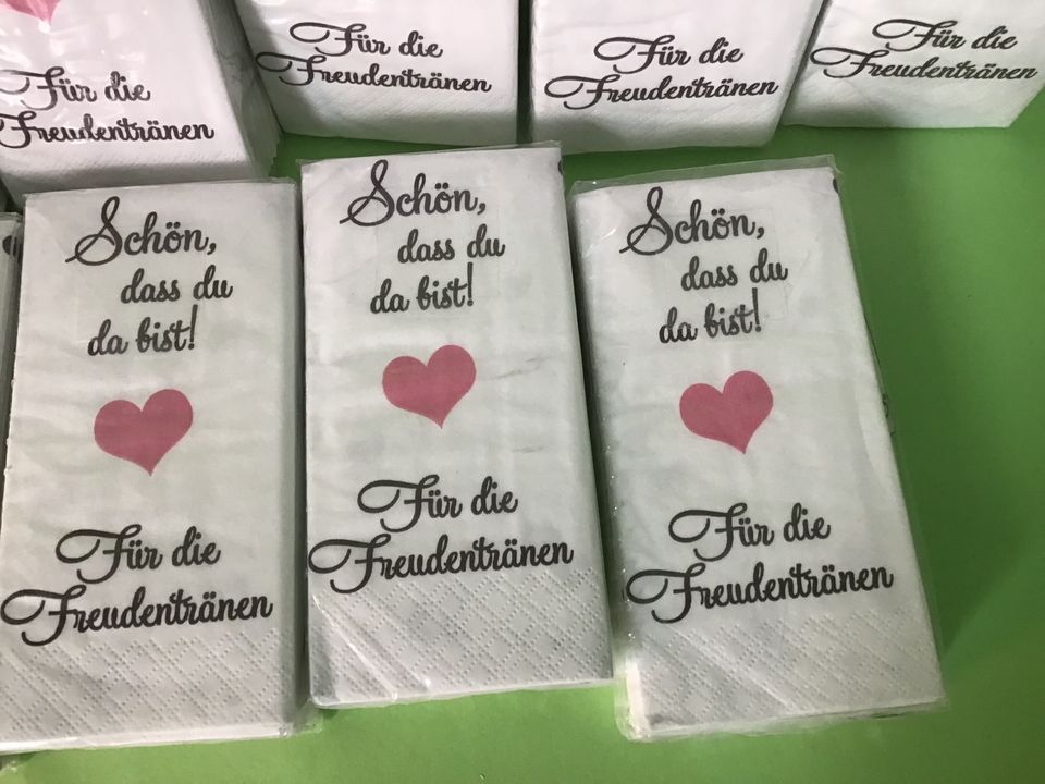 Gastgeschenke Taschentücher 10 Packungen m.Spruch OVP in Lübeck