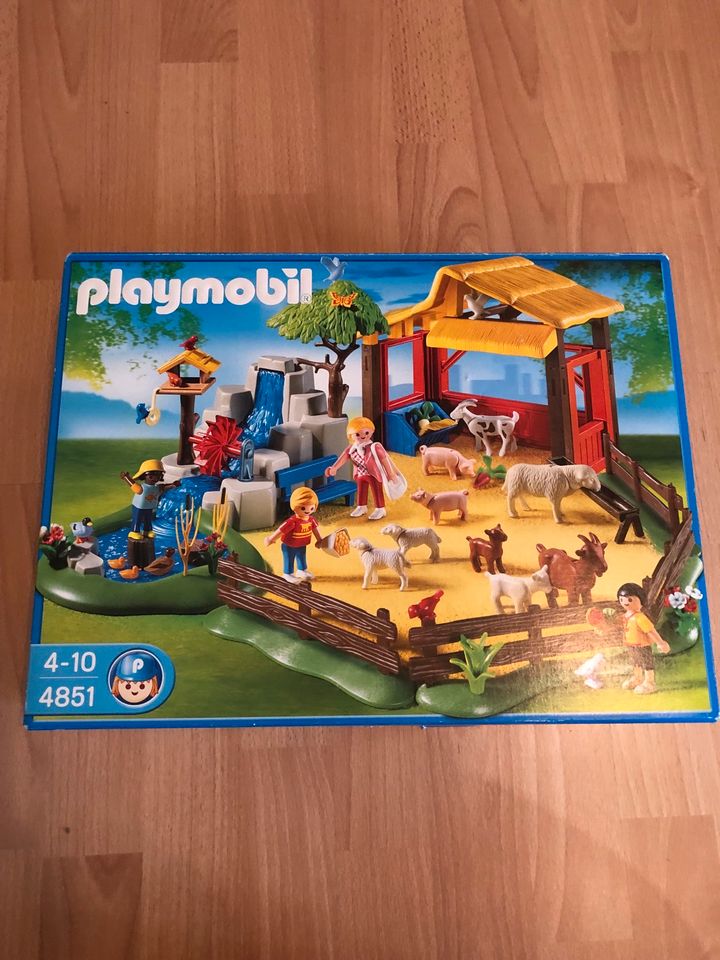 Playmobil Set 5119 5121 4851 Bauernhof Traktor Streichelzoo in Großmehring