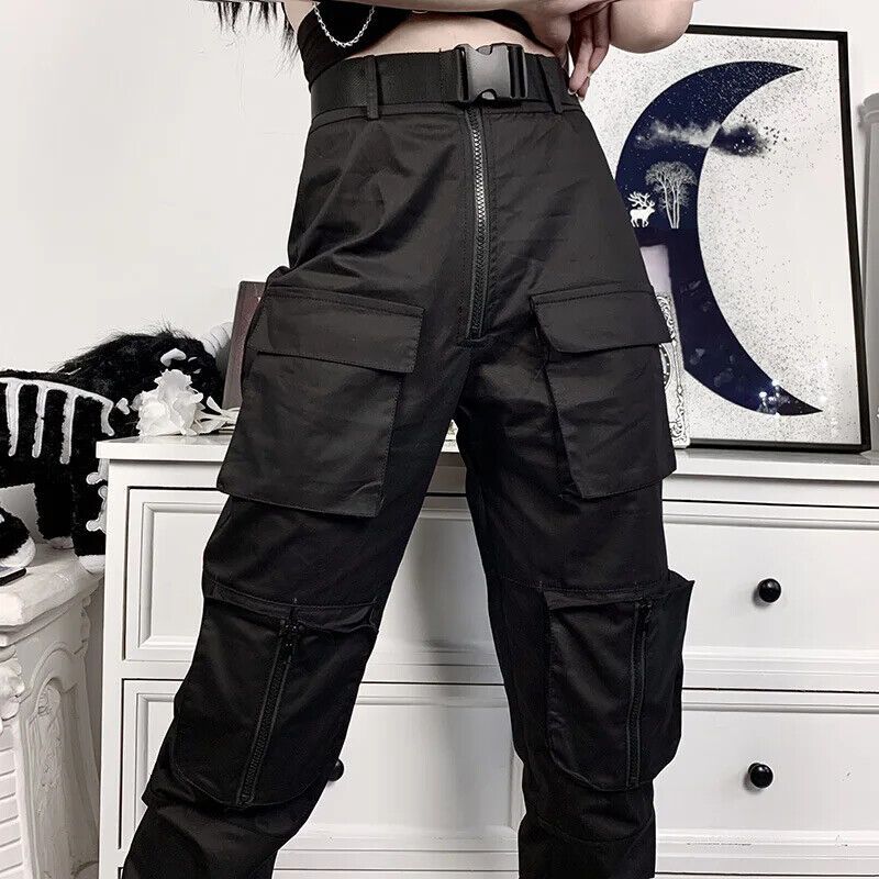 Women Techwear Pant Hose Hosen Tech Wear Rave Club Wear Techno in Stuttgart