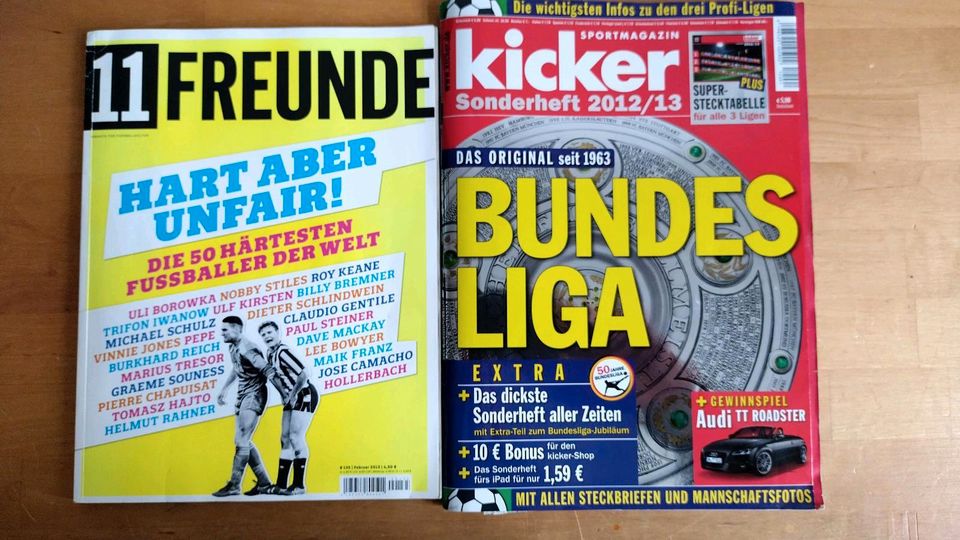 Kicker Sonderheft 12/13, 11 Freunde 02/13 in Köln