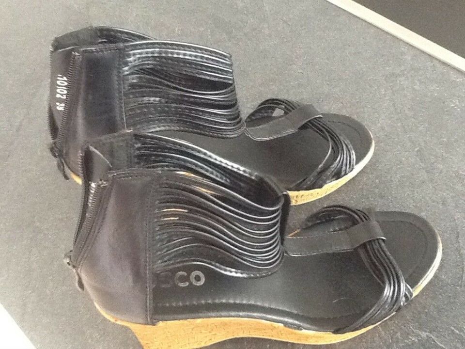 Sandalen schwarz Gr 38 von Osco neu in Dettelbach