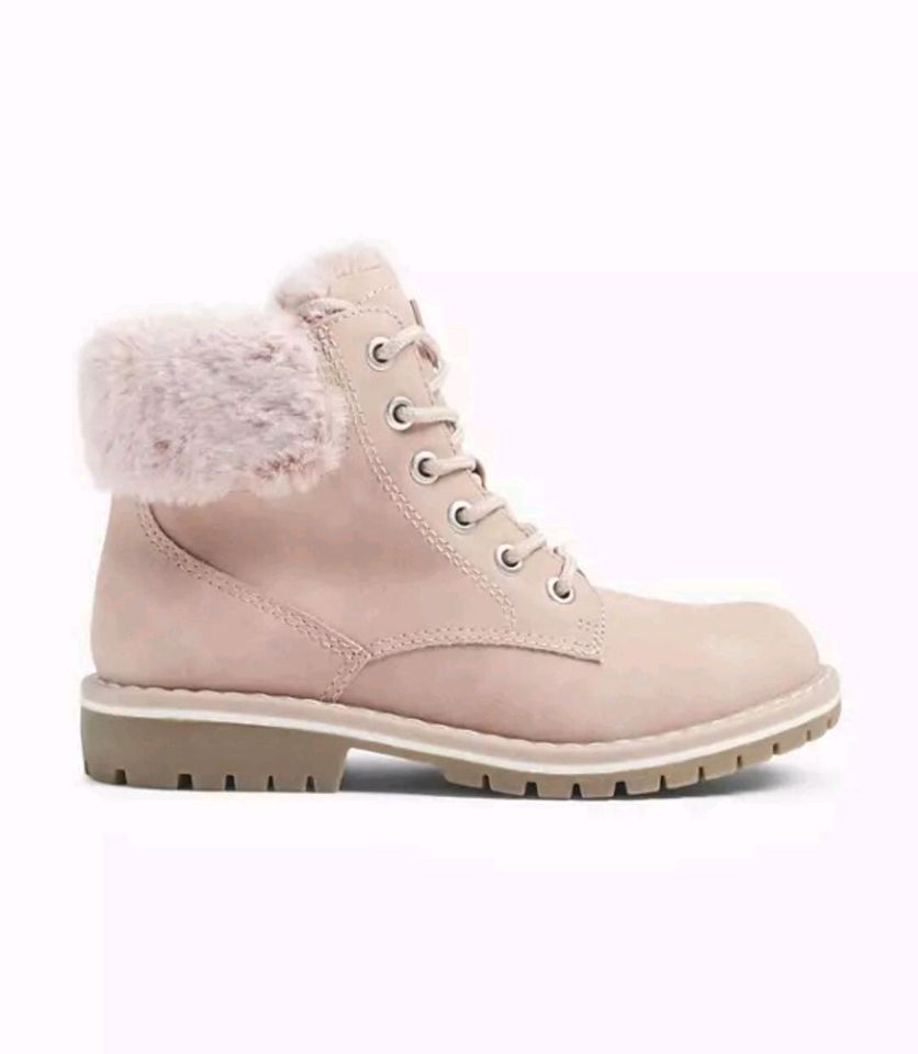 Elegante Sneaker Glitzer rosa Winterboots Winterstiefel in Langenzenn