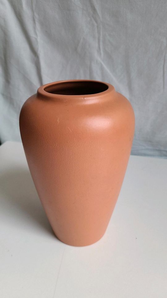 Keramik,Vase mattbraune Glasur,Vintage, DDR in Gotha