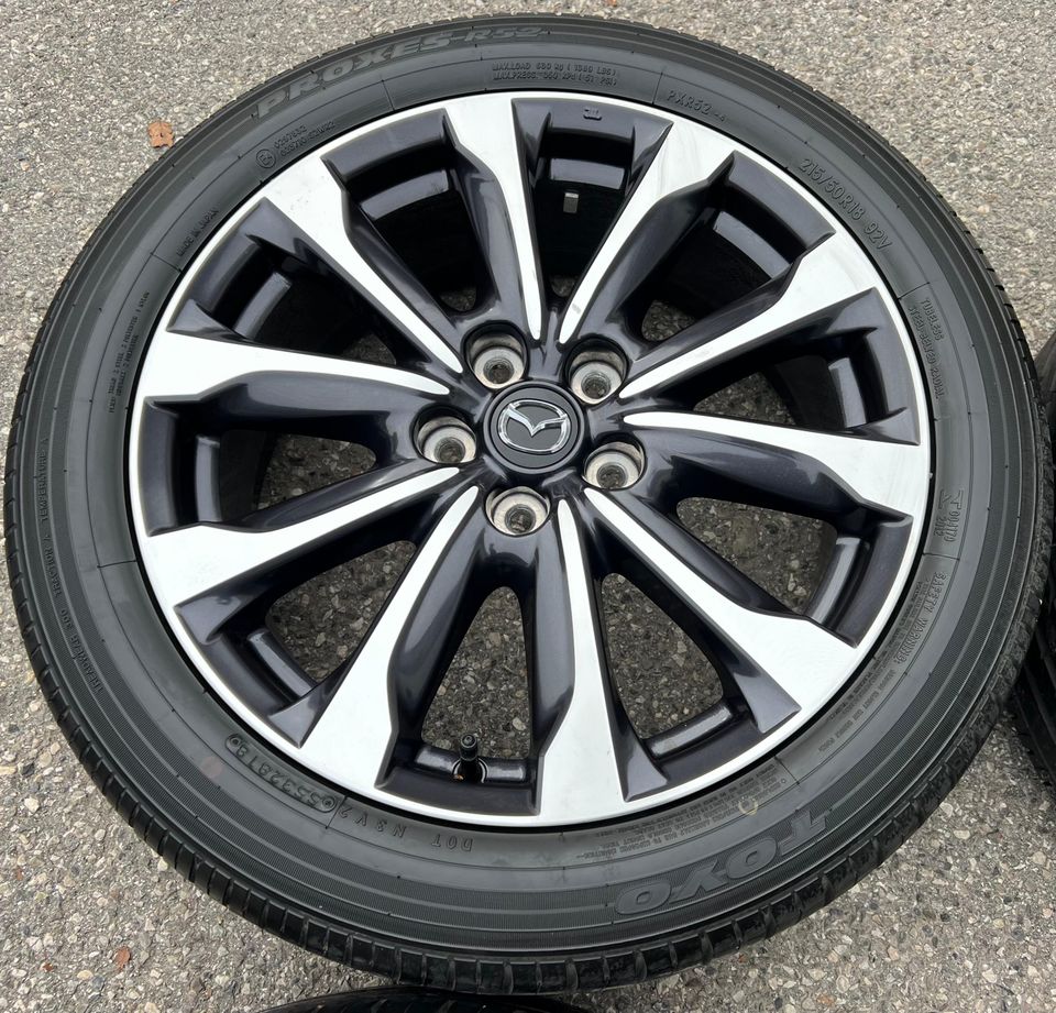 4 ORIGINAL 18" ALU SOMMERRÄDER MAZDA CX-3 DK 215/50R18 92V  #1G3N in Bad Tölz