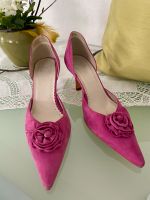 Pumps Gianni Gregori pink Blume Rosette Wildleder Italien Design Bayern - Buchloe Vorschau