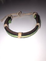 Lederarmband braun grün Hessen - Dreieich Vorschau