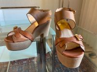 MICHAEL KORS,Plateau-Pumps-Sandale,Wildleder-Glattlder,Beige/Nude Nordrhein-Westfalen - Pulheim Vorschau