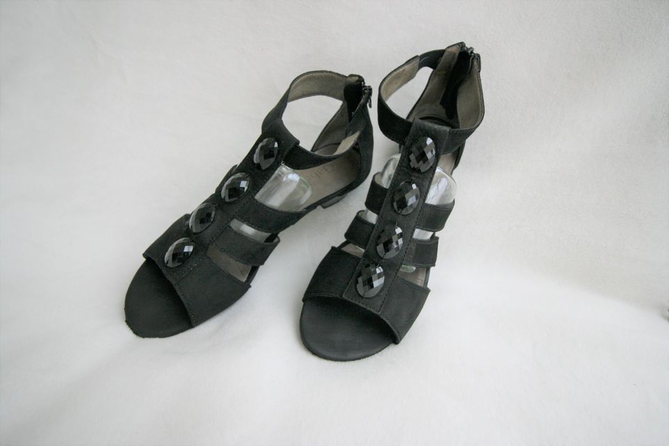 Sandalen Sommerschuhe Gabor Gr. 38 24,5cm schwarz in Theismühlen