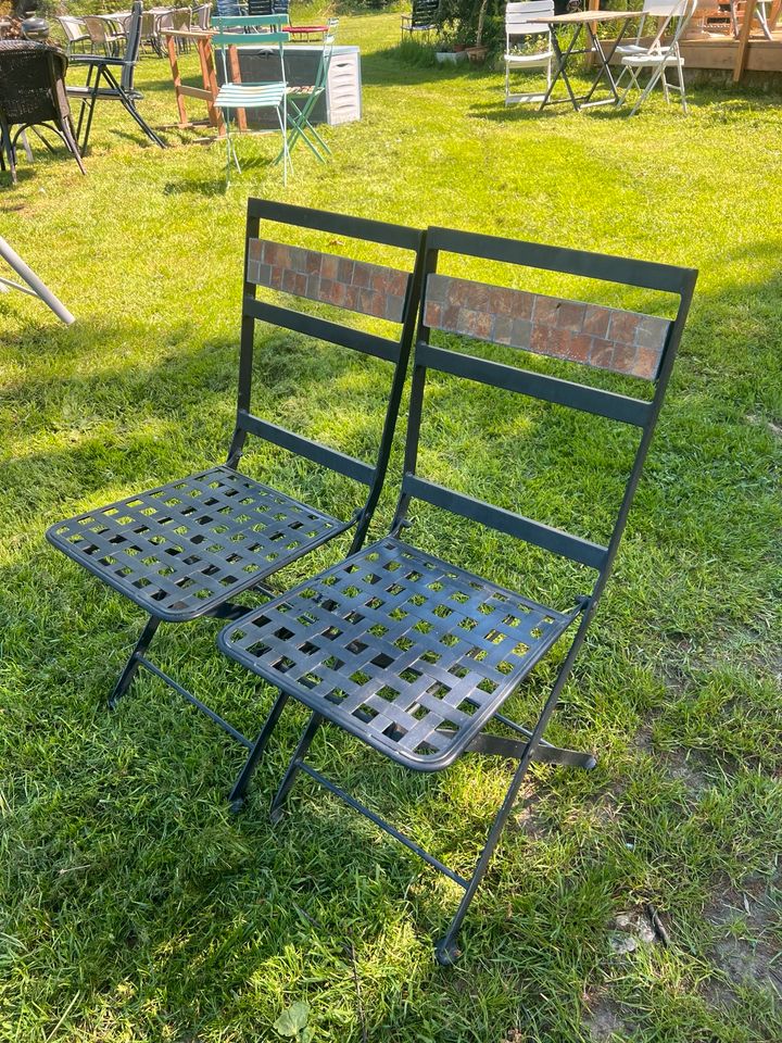 Stuhl, Metallsgtuhl, Gartenstuhl, Klappbar 2 St. in Owingen
