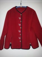 Tracht Bayerische Jacke Edelweiß rot Gr 44 Vintage Mecklenburg-Vorpommern - Torgelow Vorschau