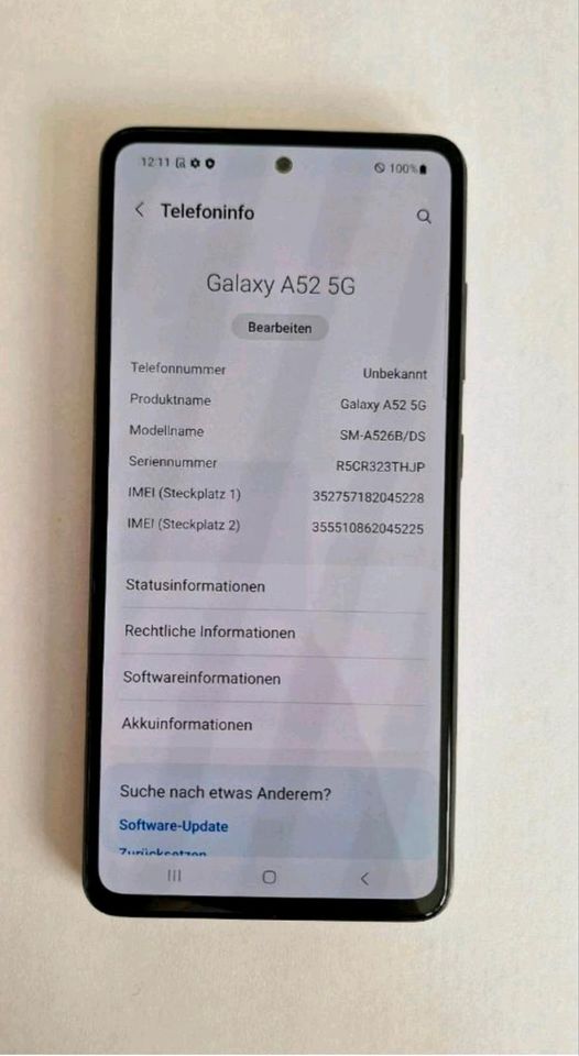 Samsung Galaxy A52 5G 128GB Awesome Black in Mönchengladbach