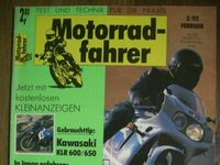 MOTORRADFAHRER Magazin 2/92 Hessen - Mücke Vorschau