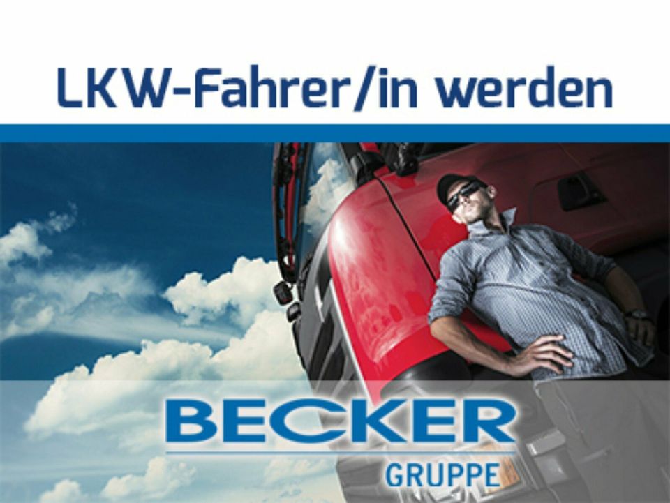 Ausbildung zum LKW-Fahrer/in + Führerschein C/CE in Lüdenscheid