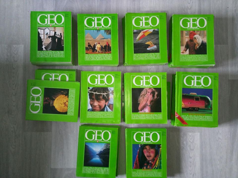 Geo Magazine Hefte 1-12 Jahre Sammlung Jahrgang Zeitschrift 77-86 in Kreuzwertheim