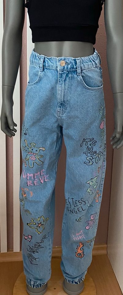 „Bershka“ Jeans in Gr.XXS ca.158 schmale 158/164 in Dresden