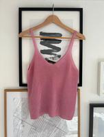 Mango Stricktop Top pink metallic M Bayern - Böbrach Vorschau