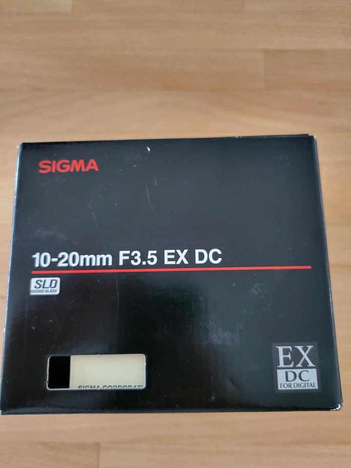 Sigma Weitwinkelobjektiv 10-20mm F3.5 EX DC in München