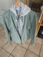 oliv/grüne Wildleder (Imitat) Jacke von der Marke Gina 46 Hessen - Hünfelden Vorschau