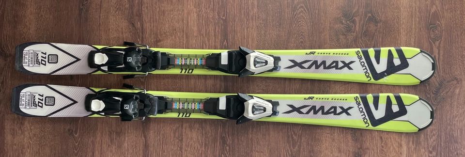 Ski Salomon JR XMAX 110 cm + Bindung Salomon in Pirk