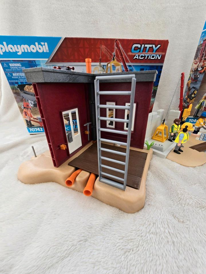 Playmobil Baustelle / Bauarbeiter inkl Versand in Gerach