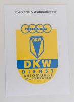 DKW Dienst Postkarte, Aufkleber Oldtimerkarte Nordrhein-Westfalen - Euskirchen Vorschau