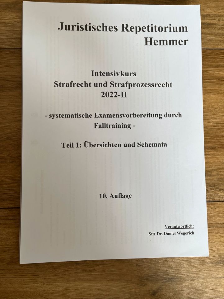 Hemmer Intensivkurs StGB und StPO in Nürnberg (Mittelfr)