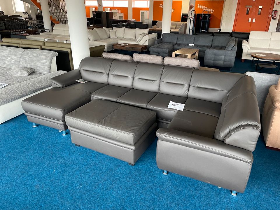 Wohnlandschaft Garnitur Sofa Couch + Hocker ✅ in Twist