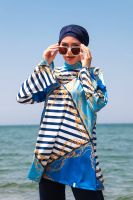 Hasema Burkini Bademode Hijab Badeanzug Tesettür Mayo Swimwear Nordrhein-Westfalen - Hattingen Vorschau