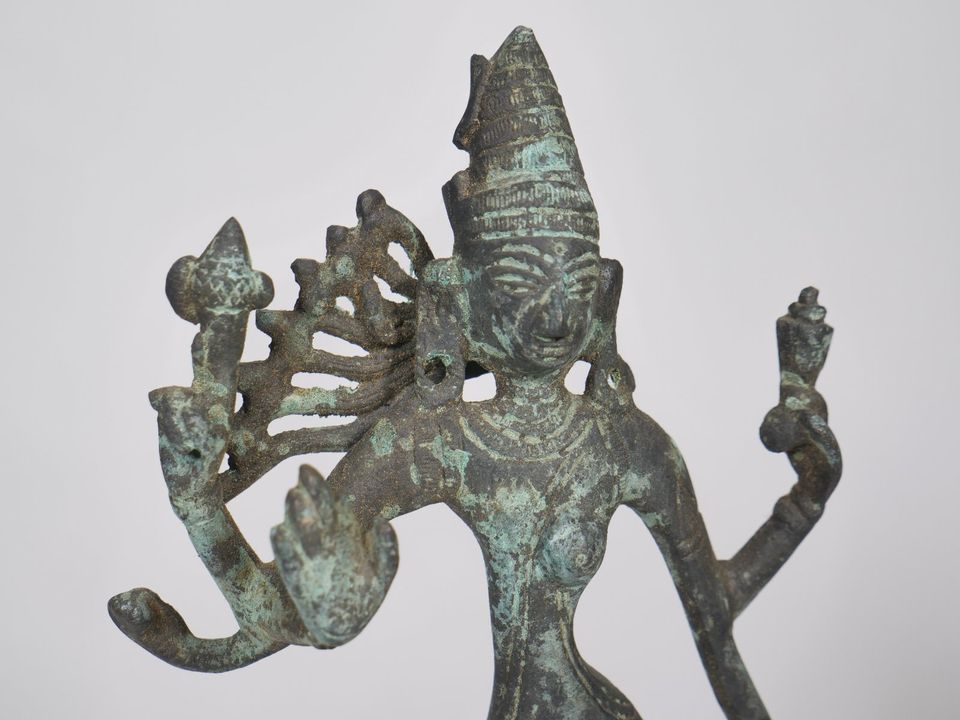 Saraswati Bronze Figuren tanzende Dakini Hindu Göttin Statue Skul in Mainz