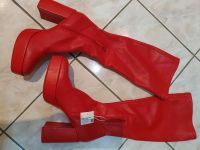 Plateau Stiefel rot Gr.40 neu elastisch Sachsen-Anhalt - Halle Vorschau