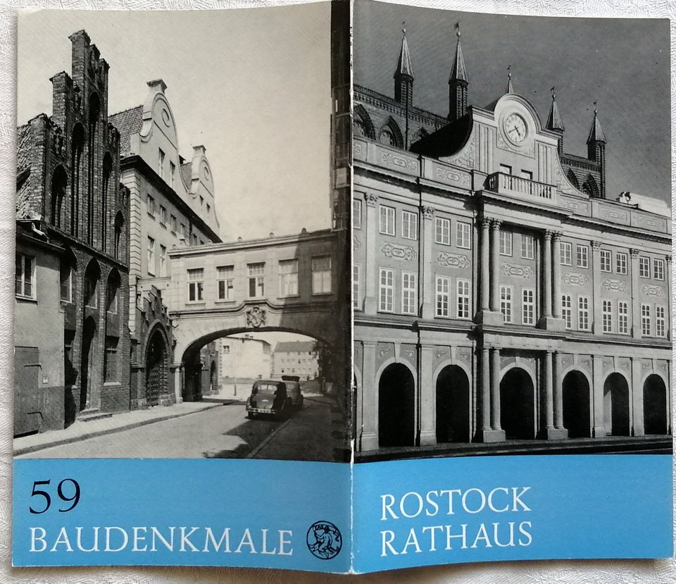DDR-Stadtplan/Drucksachen Stadt Rostock, 1967-1988 in Leipzig