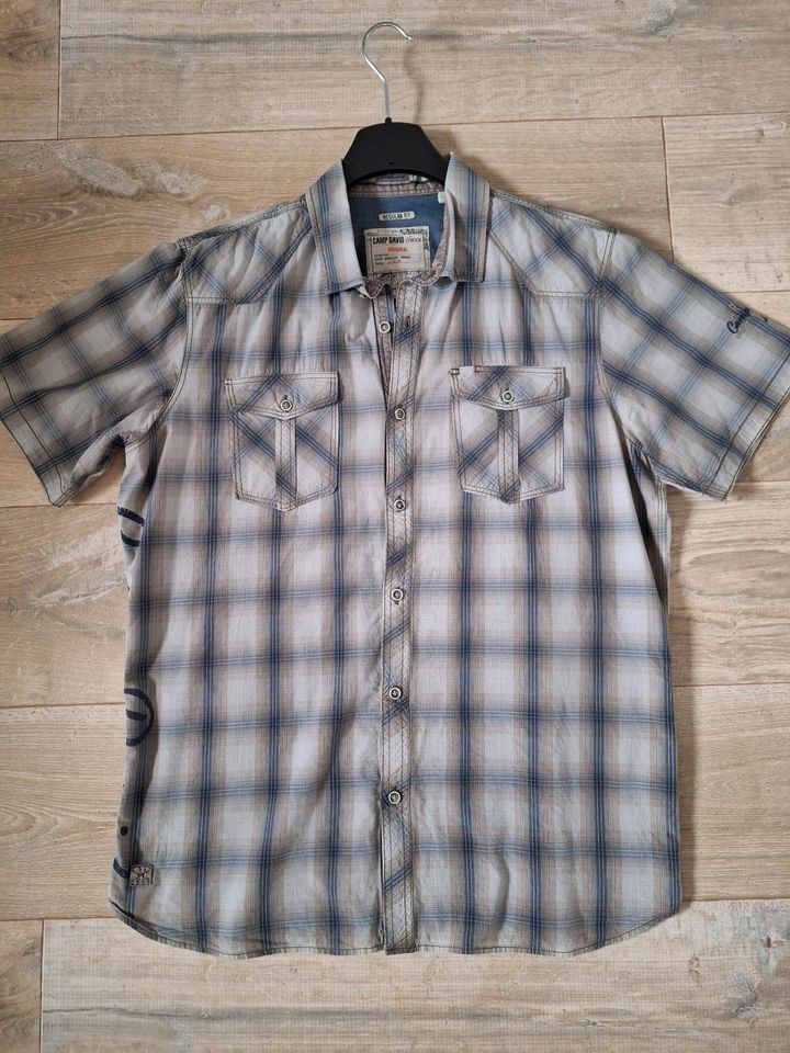 5 Camp David Hemden kurzarm Regular fit L in Tangermünde