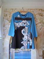 Bluse Shirt pullover Blusenshirt Tunika 46 48 3XL Druckshirt Sachsen - Mülsen Vorschau