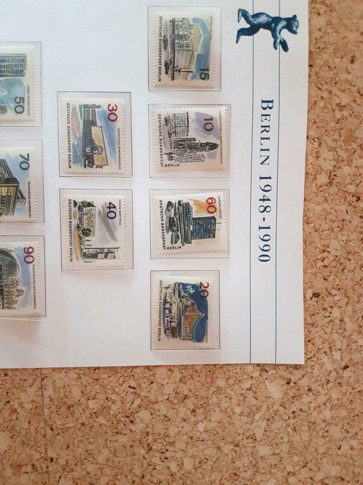 BERLIN Deutsche Bundespost Briefmarken 24x ungestempelt in Fünfstetten