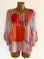 Marc Cain Gr N 5 Bluse Tunika orange rot Muster Rheinland-Pfalz - Undenheim Vorschau