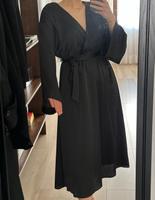 Schwarzes Midikleid in Stainoptik Bayern - Erding Vorschau