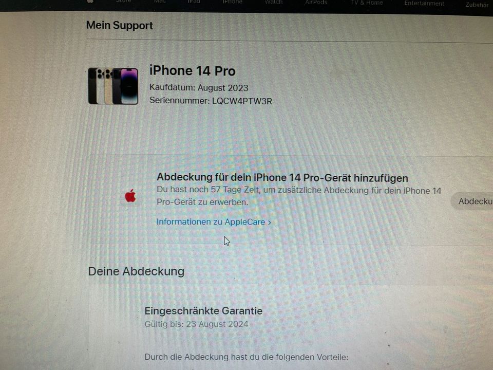 Apple iPhone 14 PRO 512GB wie NEU RECHNUNG GARANTIE 08/2024 in Nürnberg (Mittelfr)