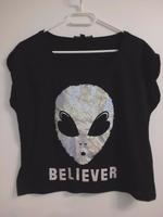 Shirt von Tally Weijl Größe XS Schwarz mit Aufdruck. Niedersachsen - Uetze Vorschau
