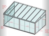 Plane für Wände vom Wintergarten, 3 teilig mit Fenstern Nordrhein-Westfalen - Solingen Vorschau