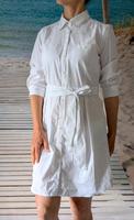 Blusenkleid, Hemdkleid aus leichtem Stoff mit Bindeband Gr. 34 Hannover - Nord Vorschau