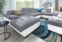 Wohnlandschaft Kopfteil-Funktion Materialmix Sofa UVP 2996,- NEU Nordrhein-Westfalen - Lippstadt Vorschau