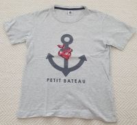 Petit Bateau T-Shirt Gr. 152 grau meliert großes Anker-Motiv Stuttgart - Degerloch Vorschau