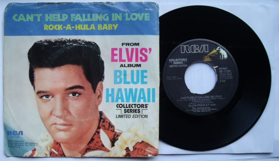 ELVIS PRESLEY CAN´T HELP FALLING IN LOVE Vinyl Single in Wesel