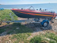Motorboot mit Trailer Fiberline G12 auch tausch gegen Fahrzeug Mecklenburg-Vorpommern - Putbus Vorschau