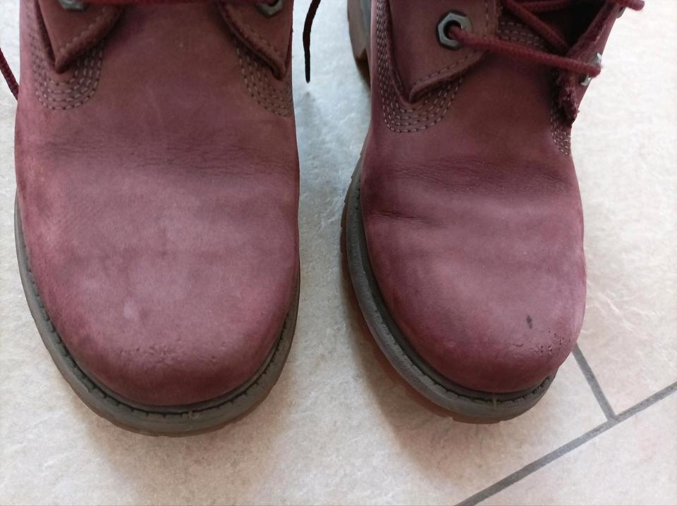 Original Timberland Boots Schuhe Leder in Weinrot Gr.37 in Biberach an der Riß