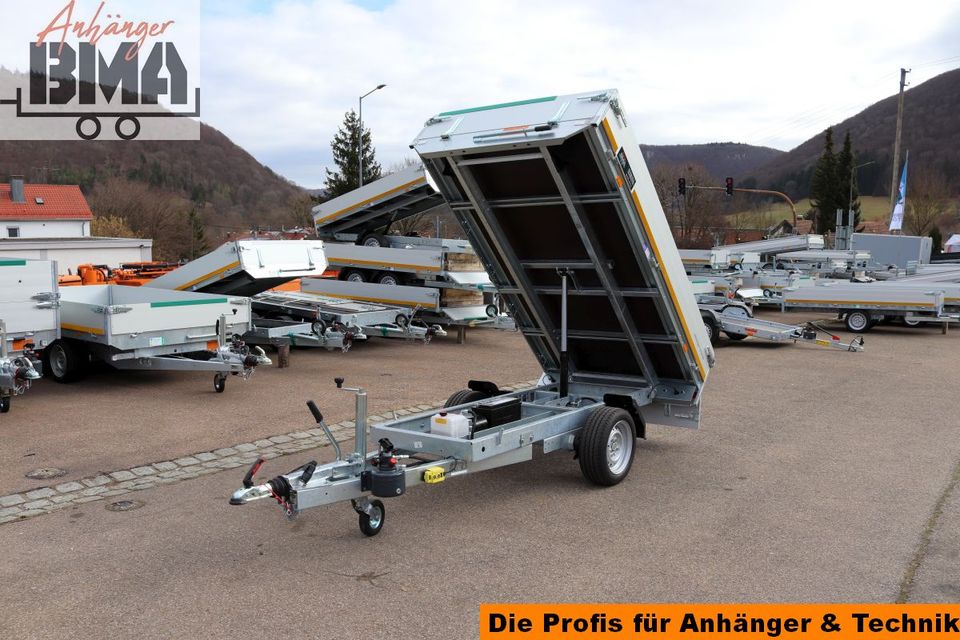 EDUARD Anhänger BASIC Rückwärtskipper 250x145x30 1500kg E&H-Pumpe in Mühlhausen im Täle