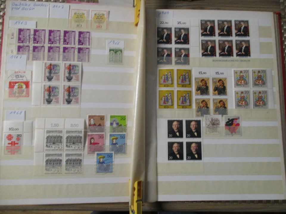 Briefmarken Deutsche Bundespost und Berlin 1956-1980 in Essen