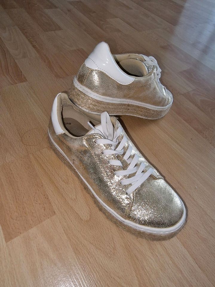 S.Oliver Damen Sneaker in Gold Größe 37 in Herne