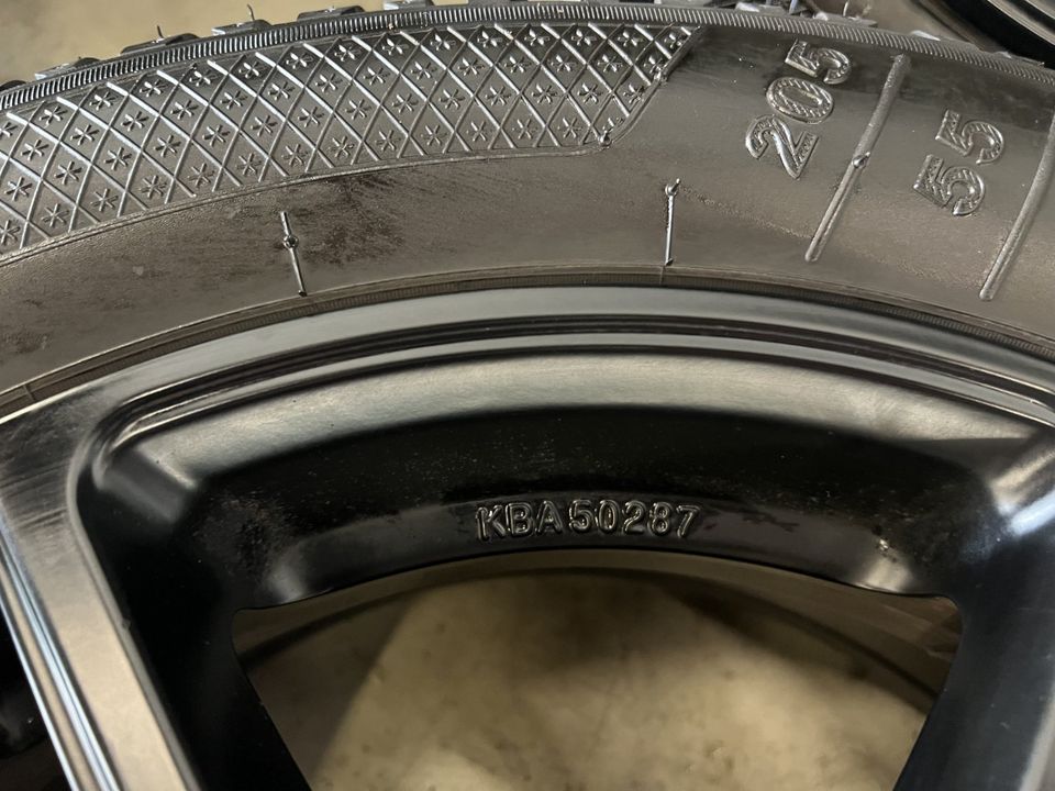 16 Zoll Winterräder Alufelgen auf Winterreifen 205/55 R16 91H M+S in Eitorf