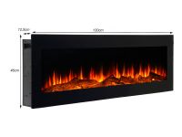 Elektrokamin Kamin Wandkamin Einbaukamin Kamin Ofen Heizung 130cm Essen - Steele Vorschau